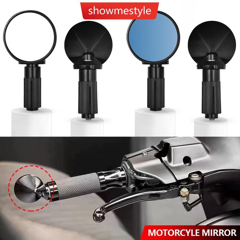 SMS Par Mini Redondo Liga De Alumínio Guiador Final Espelho Motocicleta E-bike Barra Retrovisor Modificação Acessórios U