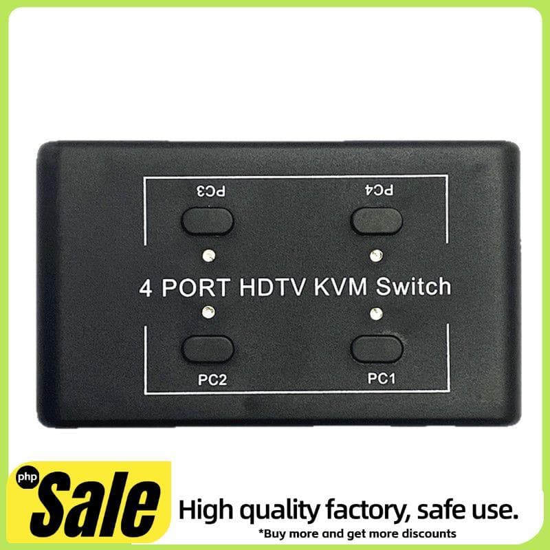 - Compatível 4K KVM Switch 4X1 Divisor USB Hub Switcher Adaptador De Transferência Carregador De Telefone Múltiplo Expan