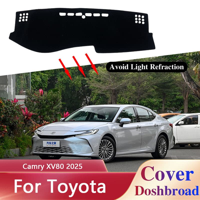 Capa Do Painel Para Toyota Camry XV80 2025 Placa Carro Anti-UV Tons De Sol Antiderrapante Peças De Almofada Acessórios