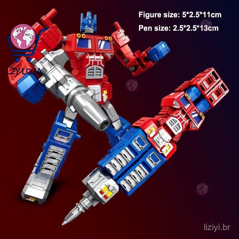 Nova Caneta Transformadora Multifuncional 3 Em 1 Para Crianças Transformadores De Juntas Rotativas Ajustáveis Robô Brinq