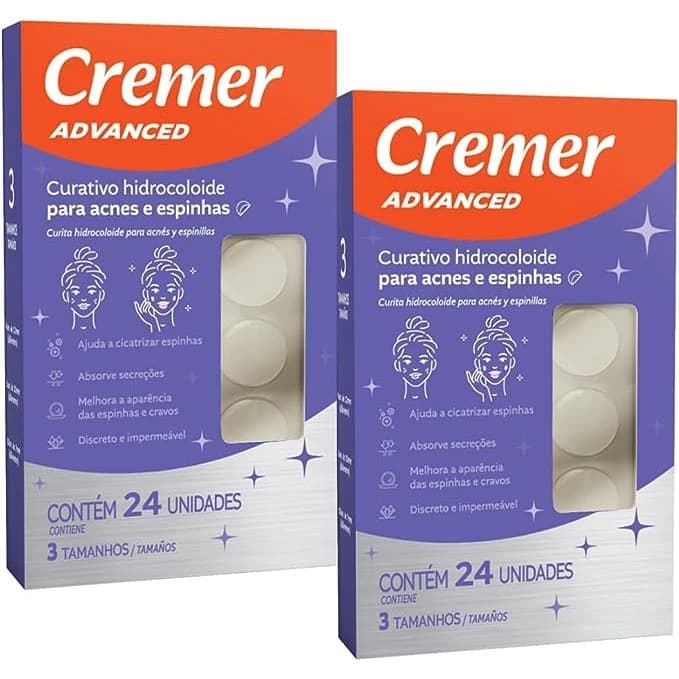 Adesivo Hidrocoloide Acnes E Espinhas Cremer Curativo 2 UN