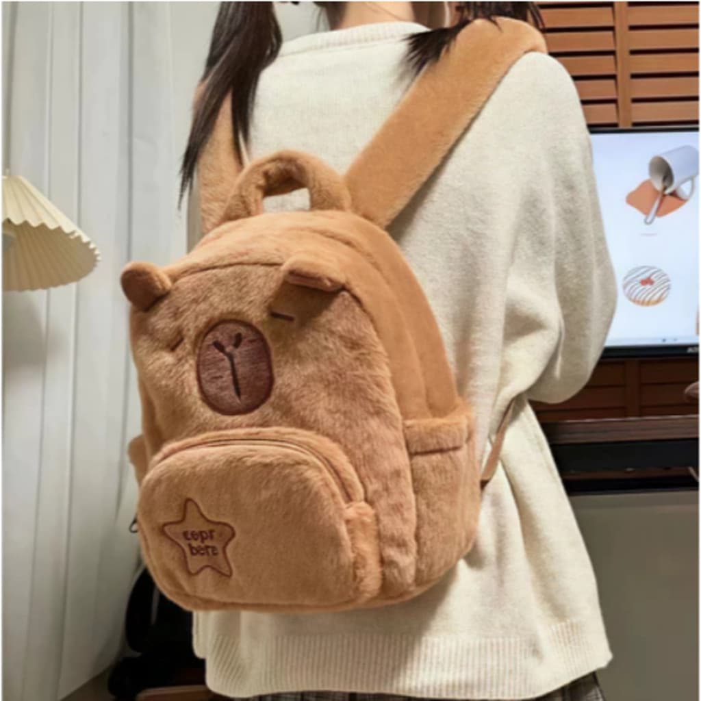 Mochila Escolar Capivara para Crianças – Estampa Divertida e Alta Qualidade