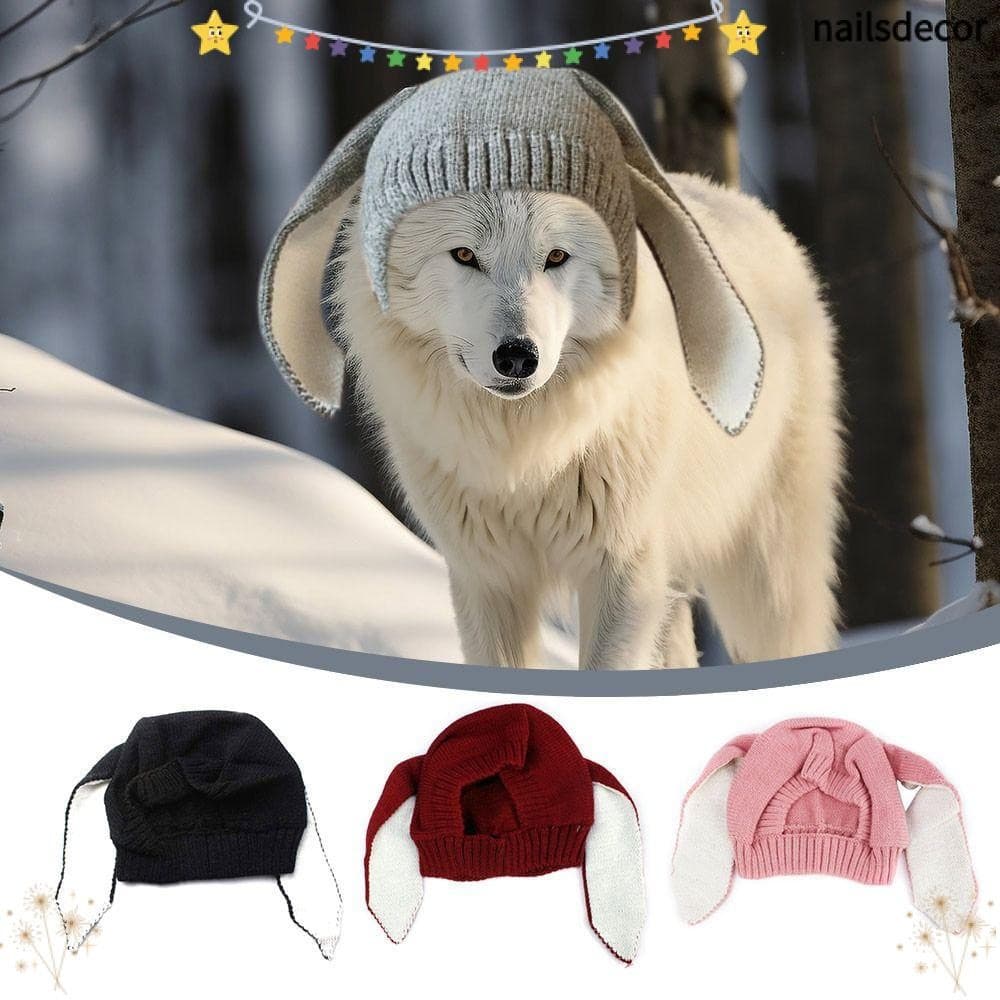 Chapéu De Cachorro NAILSDECOR , Protetores De Orelha Para Alívio De Ansiedade De Coelho De Orelhas Compridas , Boné Quen
