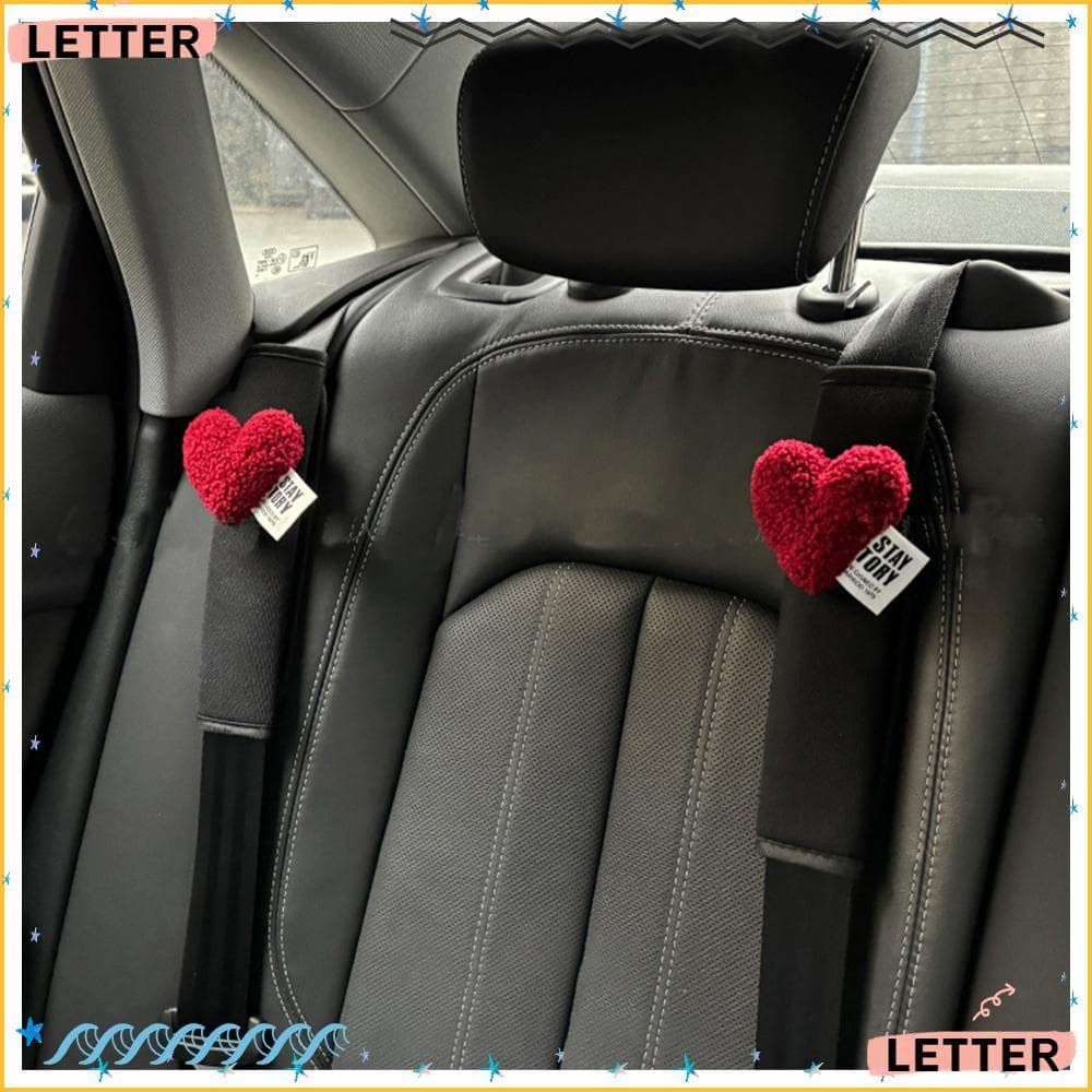 Carta Almofada De Ombro Do Cinto De Segurança Carro , Proteção Peito Amor Coração Estilo Capa De , Protetor