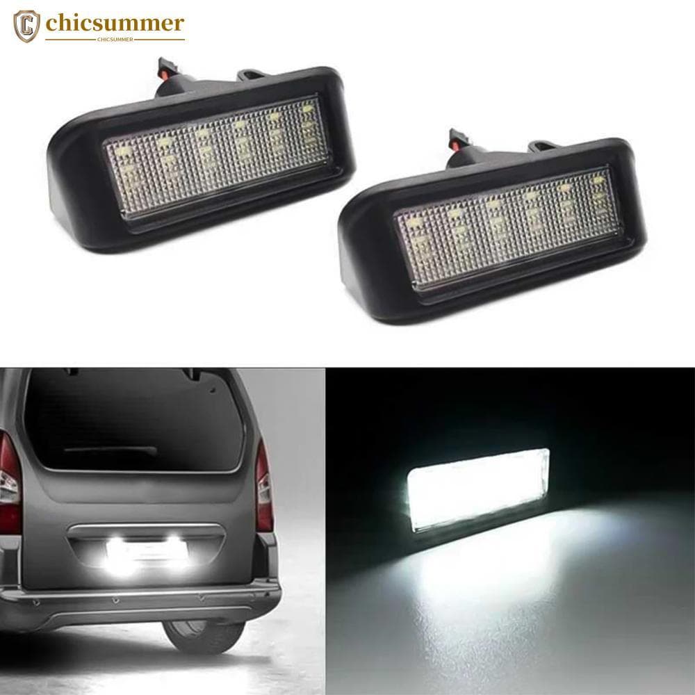 CHICSUMMER Carro LED Luz Da Placa De Licença Substituição Lâmpada Identificação Canbus Lâmpadas Livres De Erros Para Peu