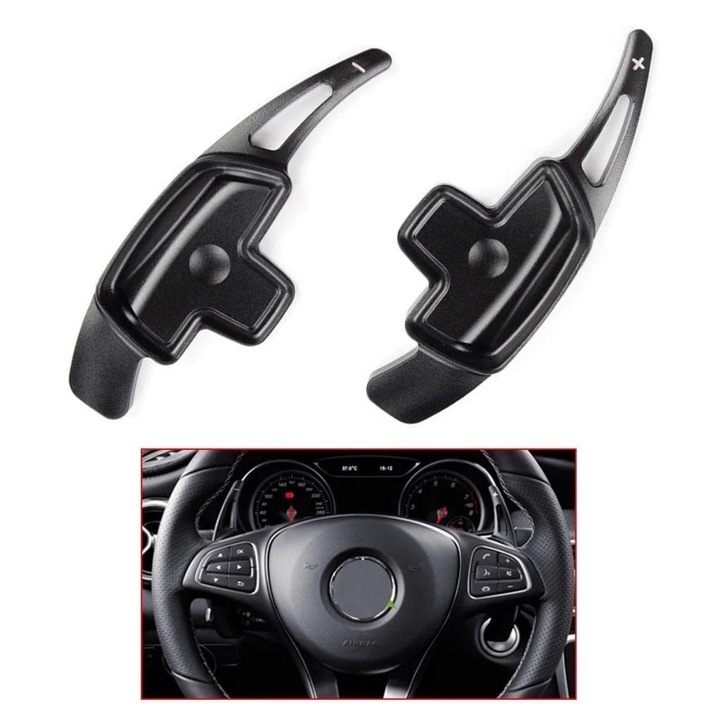 Para Mercedes Benz A/B/C/E GLK GLE Classe C117 W218 W176 W205 W246 GL SLK 2016-2021 Volante Vermelho Shift Paddles Acess