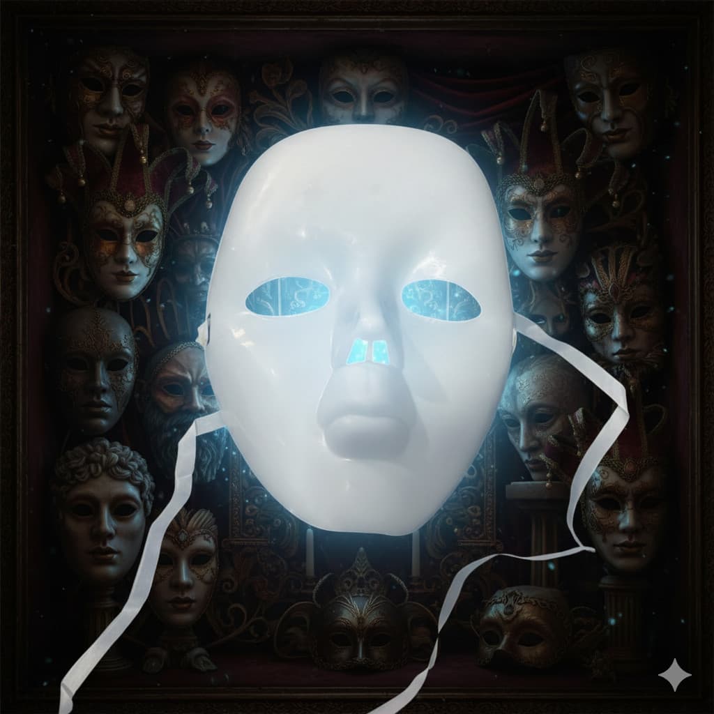 Máscara Facial Inteira Branca Lisa – Base Para Customização E Fantasias