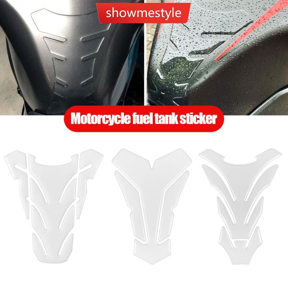 SMS Universal Transparente Tanque Da Motocicleta Frente Almofada De Combustível Protetor Claro Decalque Adesivo Do G4V7