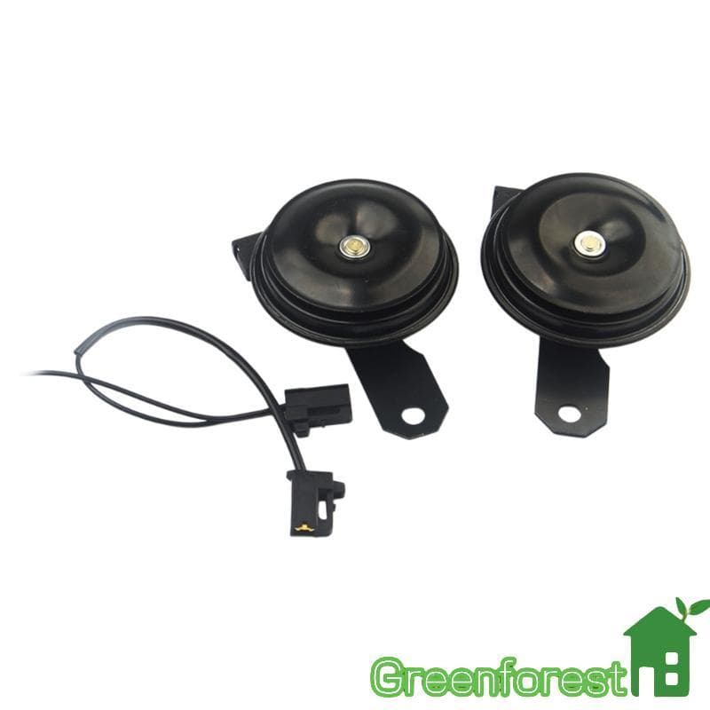 greenfor Conjunto Buzina Carro 12V, Buzinas Automáticas À Prova Intempéries, Instala Para Veícul