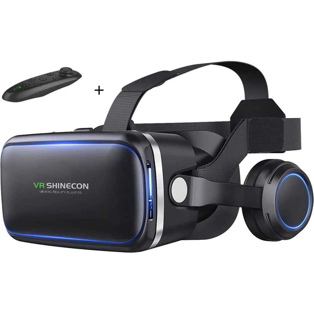 Shinecon SC-G04E óculos realidade virtual 3d com fone de ouvido e controle