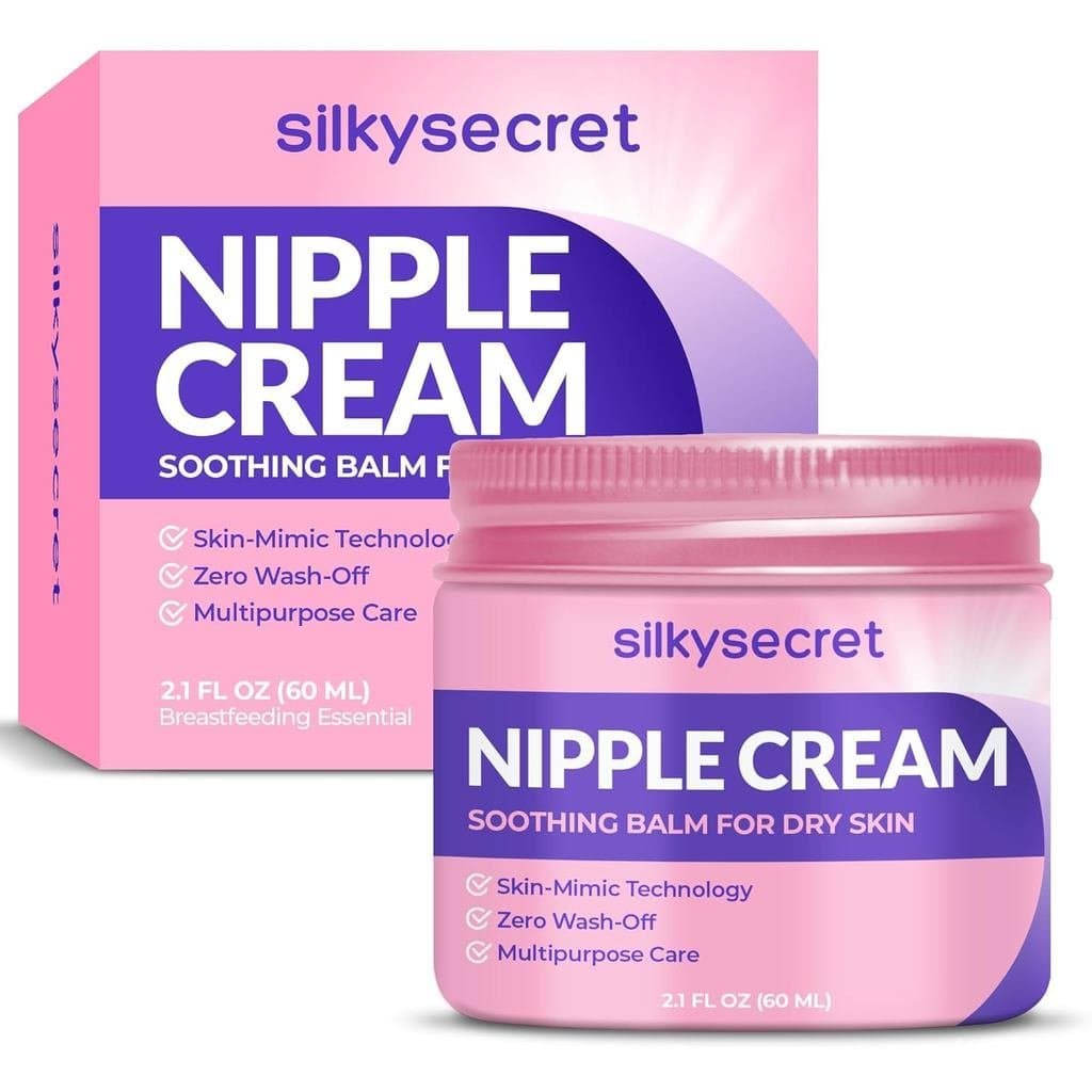 Nipple Cream, Nipple Cream Safe for Breastfeeding, Organic Lanolin Free Nipple Butter, Dry Cracked Nipples Postpartum Es