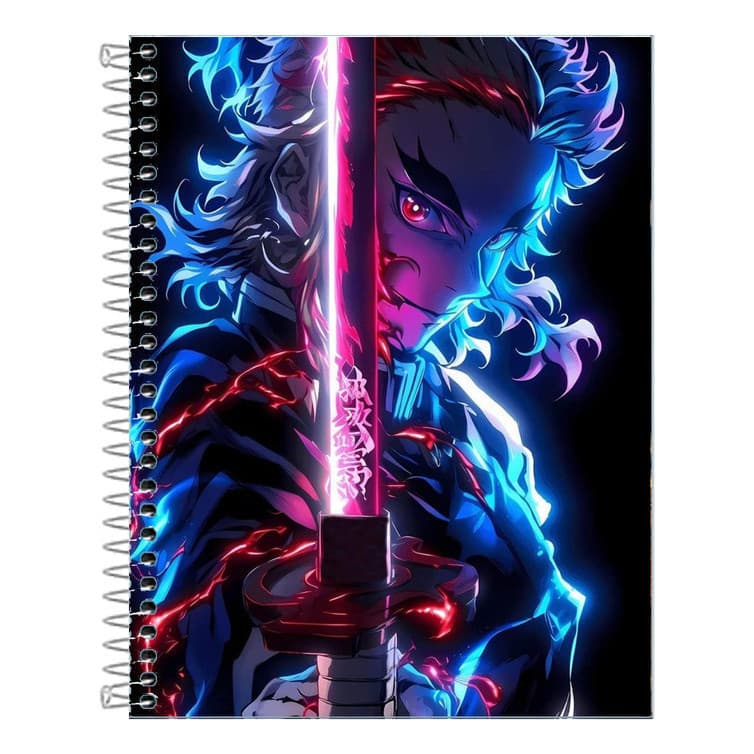 Caderno   Demon Slayer 10 Matérias 160 Folhas