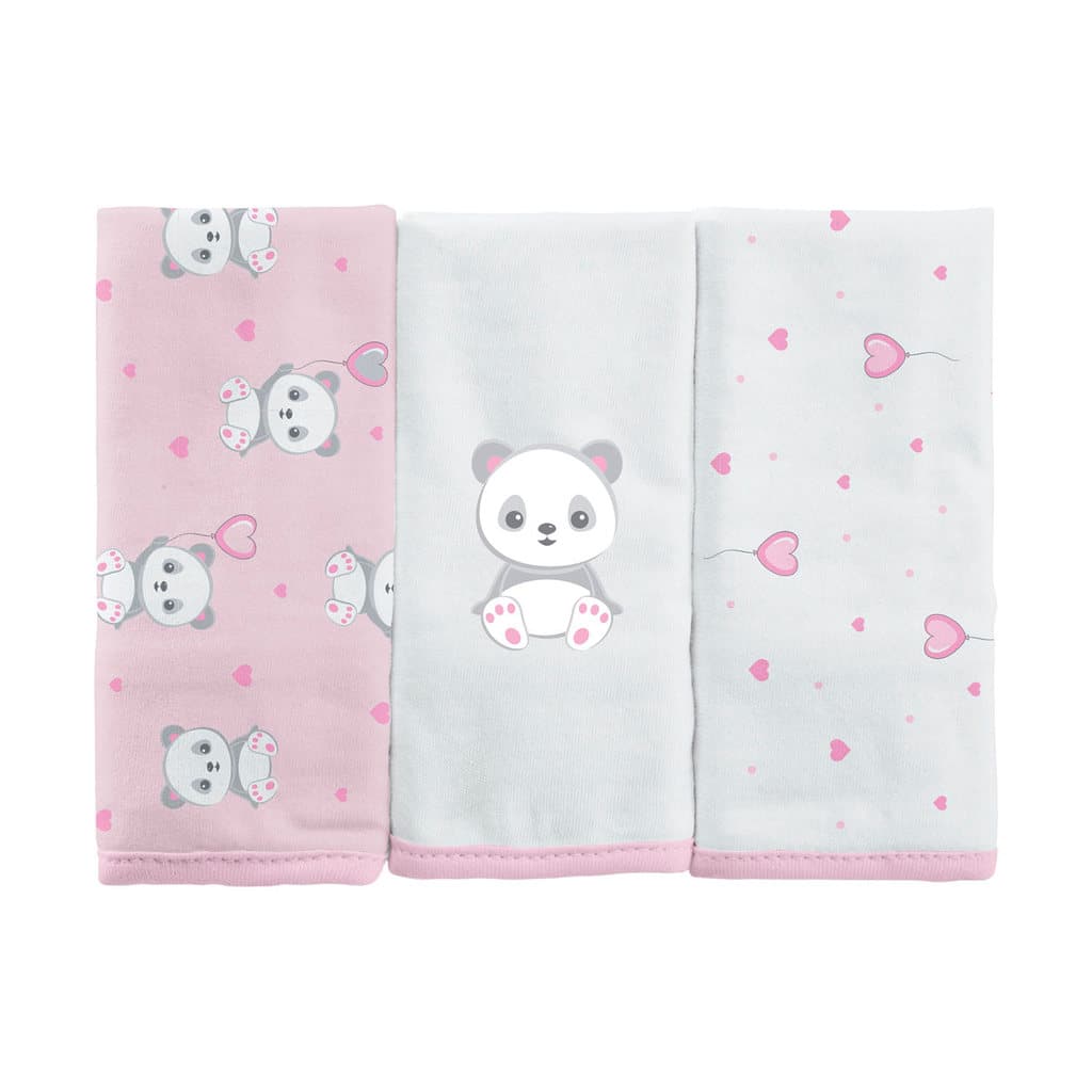 Toalha de Boca em Malha para Bebê com 3 Unidades Bublim