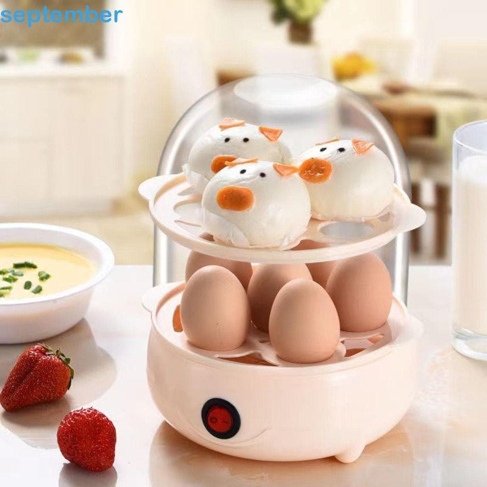 SEPTEMBERB Caldeira De Ovos Café Da Manhã Multi Função Leite Auto-Cozinha Vaporizador De Alimentos Poacher Egg Steamer