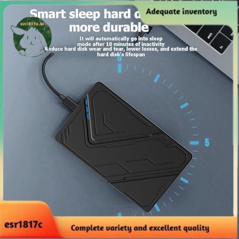 Gabinete De Disco Rígido Externo De 2.5 Polegadas USB 3.1 RGB Luzes Coloridas Caixa De Expansão De Computador Para Disco