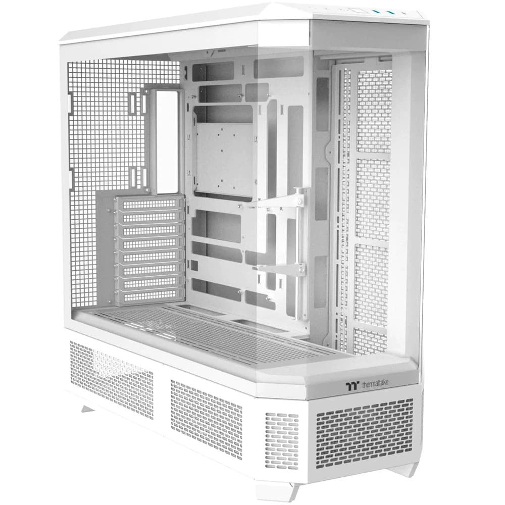 Gabinete Gamer Thermaltake View 600 TG, 4x Painéis de Vidro, Full-Tower, Sem Fans, Branco (Snow) - CA-11H-00F6WN-00