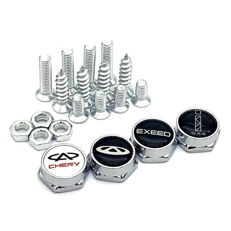 Chery parafuso da placa de licença do carro quadro da placa de licença selo sólido placa de licença fivela Anti-roubo mo