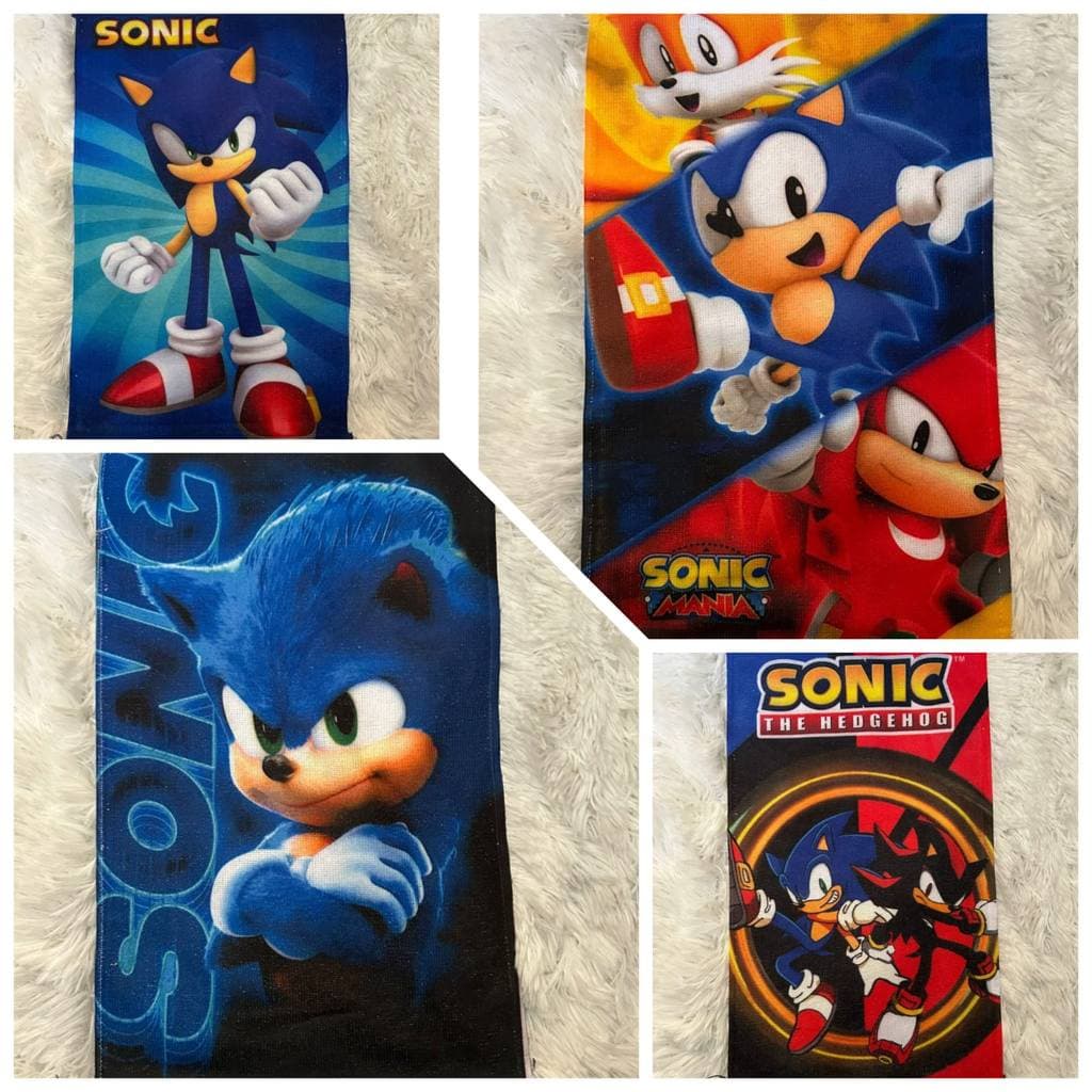 Kit com 4 Toalhinhas de Mão e Rosto para Lancheira Escolar Infantil Sortidas Menino e Menina várias Estampas Personagem