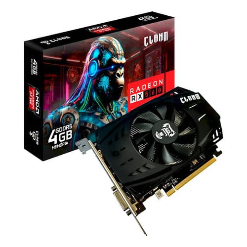 Placa de Vídeo 4GB GDDR5, Clanm, RX560, AMD RADEON, 128-bit, HDMI, DVI e DP - PCRX560251014278
