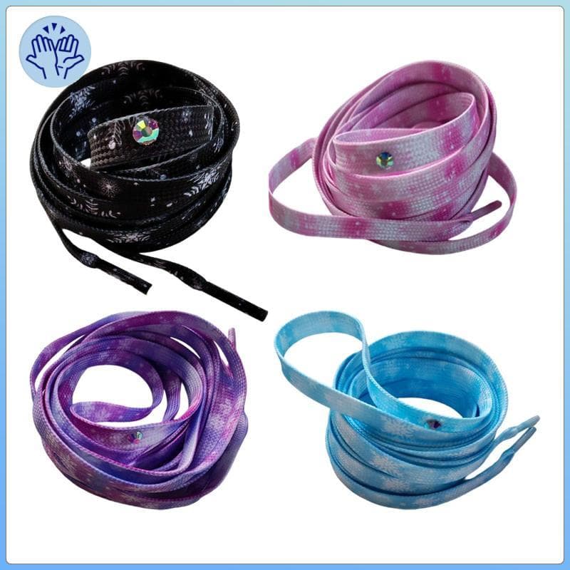 [Wishshopezxh] Cadarços Versáteis De Poliéster Para Hóquei , Brilhantes Minimalistas Patins Em Linha , Acessórios Patina