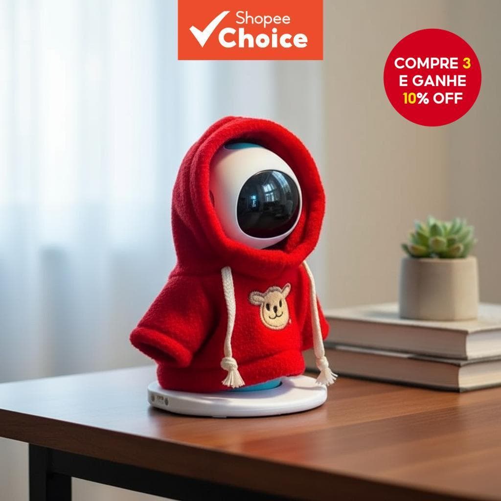 Sem Robot-Eilik Intelligent AI Tamagotchi Com Conjunto Especial De Combinação De Chapéu E Cachecol De Suéter De Natal