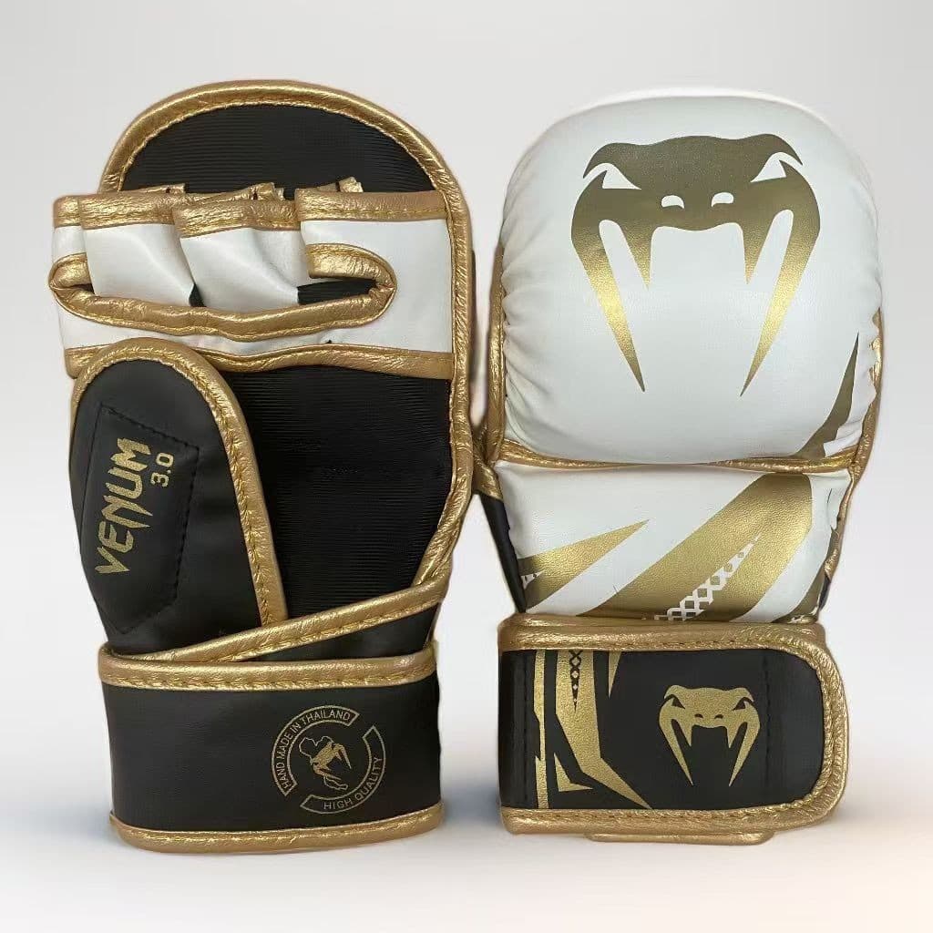 Luvas de boxe de pão 4 cores MMA Sanda Fighting Half Finger Muay Thai Luvas de treinamento de competição