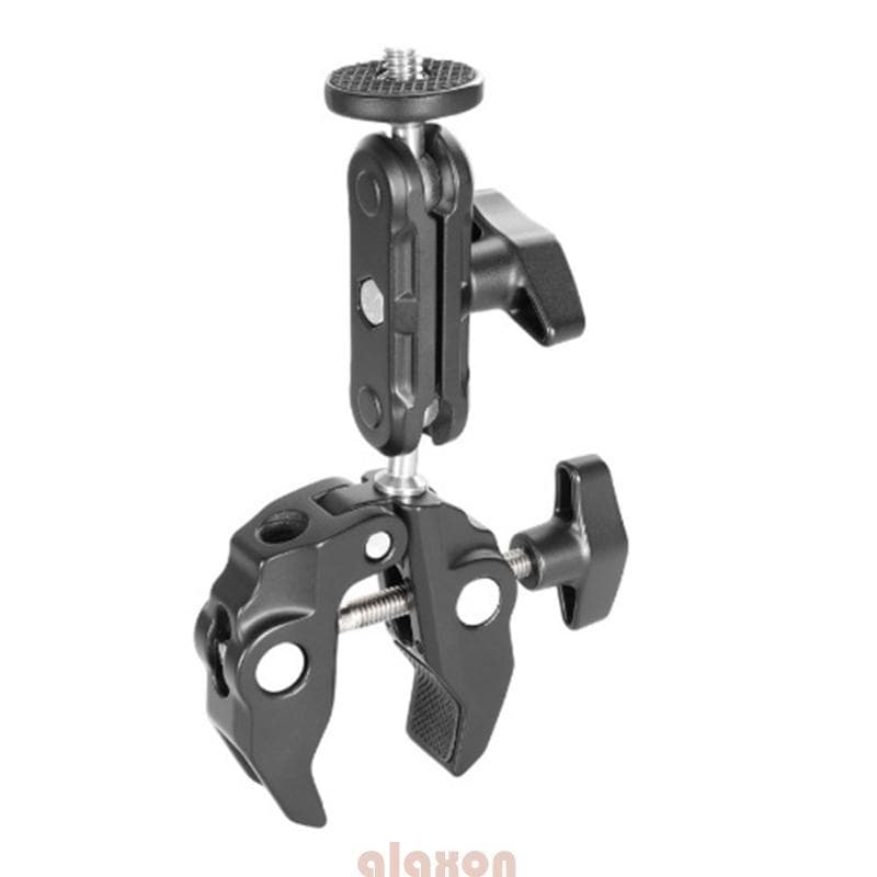 Braçadeira Fotografia Profissional Design Duas Cabeças E Capacidade Carga 1 5 Kg Para Solução Mon