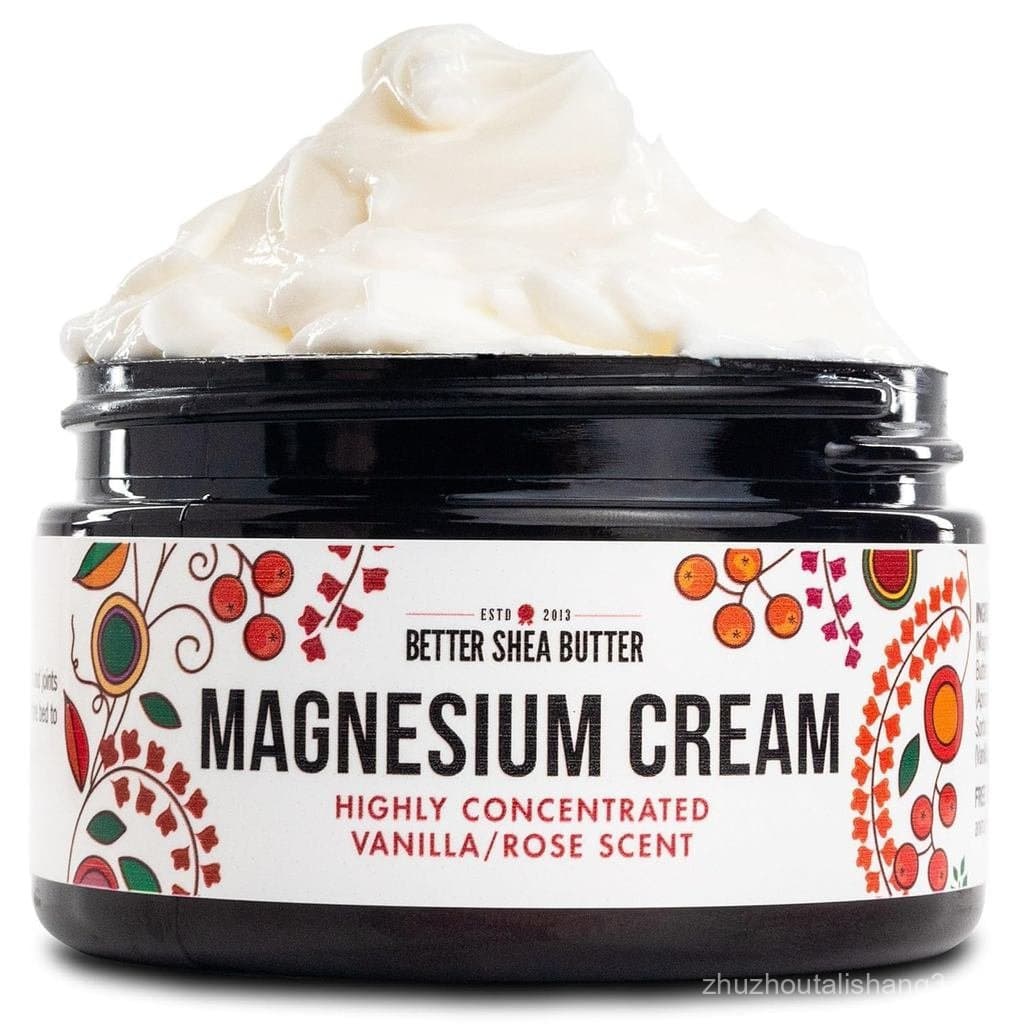 Melhor Loção de Magnésio com Manteiga de Karité para Mulheres |   Rosa Baunilha |   Para Gravidez, Crianças e Bebês |   