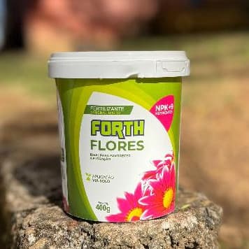 Adubo Fertilizante Forth Flores 400g Jardineira Completo NPK +9 Fertilizante Para Floração Jardim