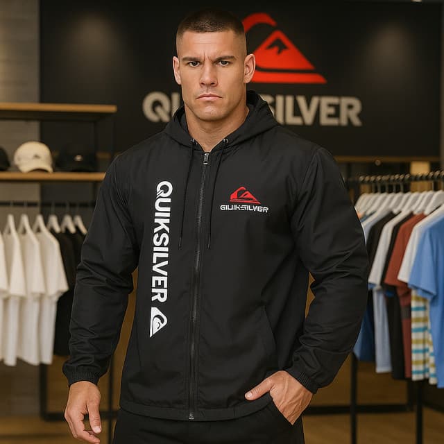 Blusa De Frio Corta Vento Ziper Esportiva Agasalho Estiloso Unissex 100% poliéster Premium com Capuz  Bolsos Laterais