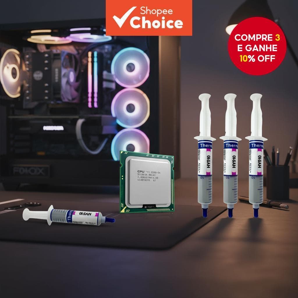  HY510 Pasta Térmica para CPU GPU Dissipador de Calor Graxa de Silicone Composto
