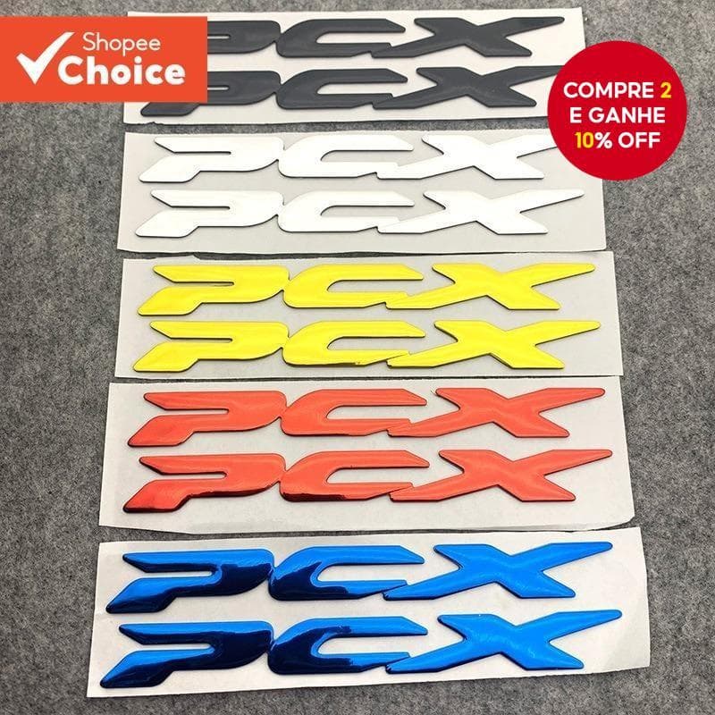 Para HONDA PCX Scooter 3D Emblema Adesivos Decoração De Motocicleta 1 Par