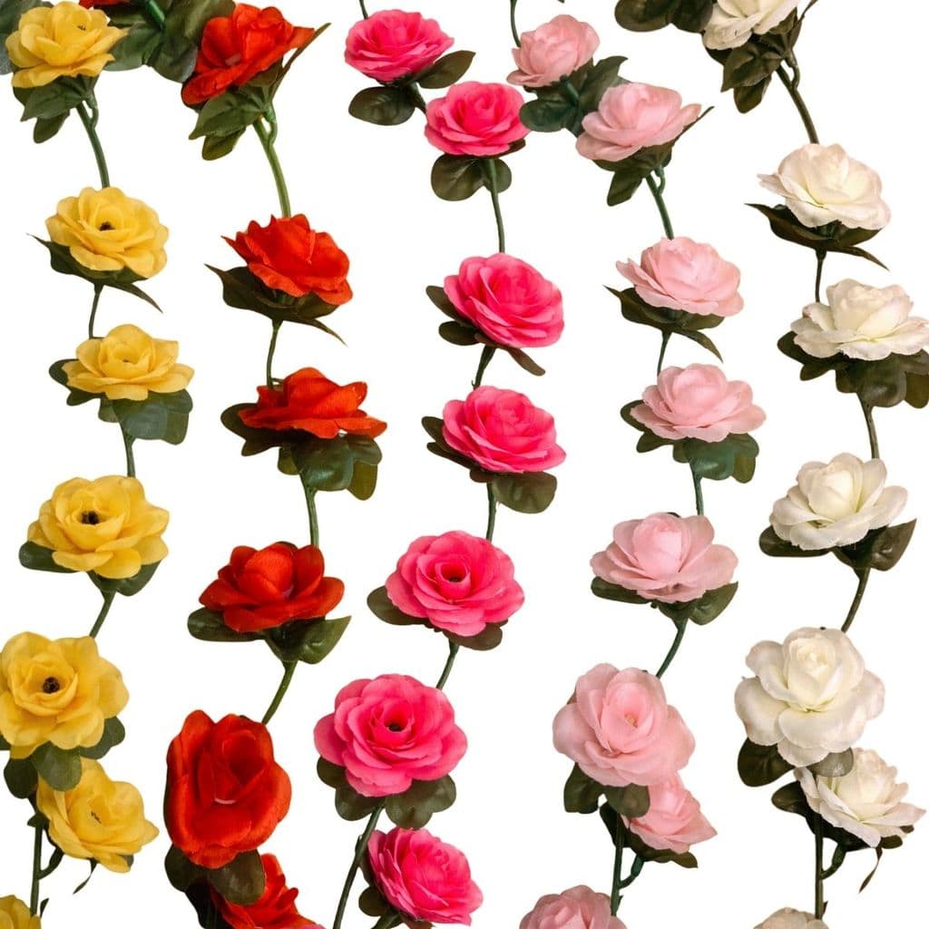 Trepadeira Corrente Hera de Rosa Artificial Unidade Ideal Para Decoração De Casamento, Festas, Cordão Outono Decoração