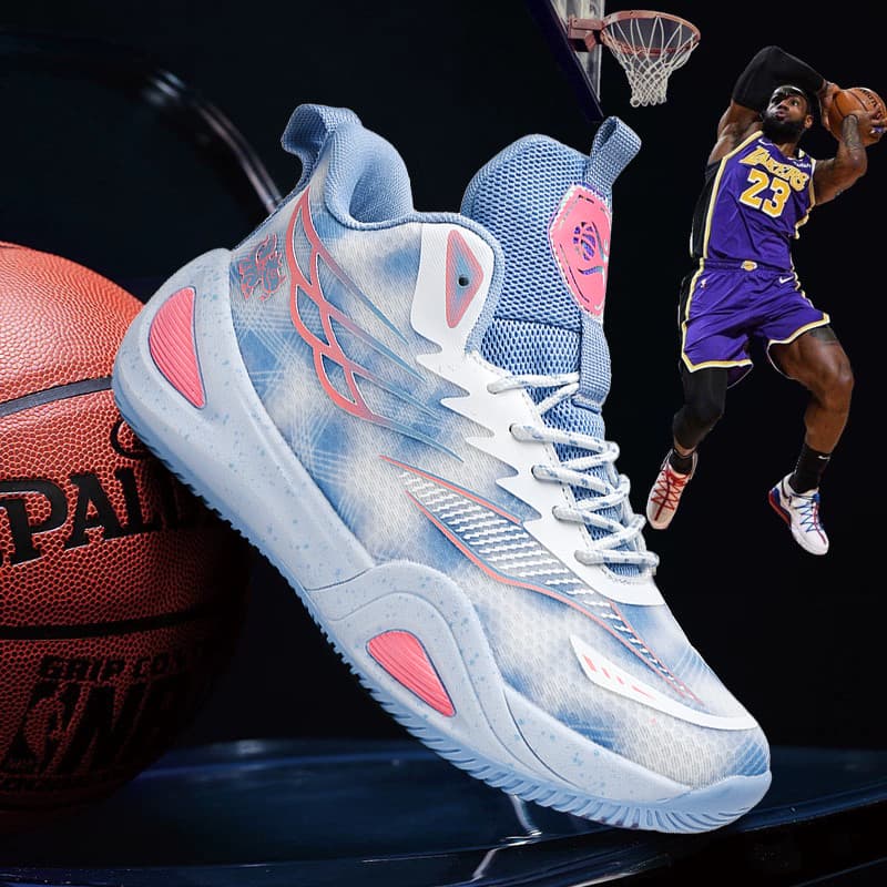 Tênis De Basquete De Alta Qualidade Masculino Feminino Asa Design Respirável Antiderrapante Esportivos Ao Ar Livre
