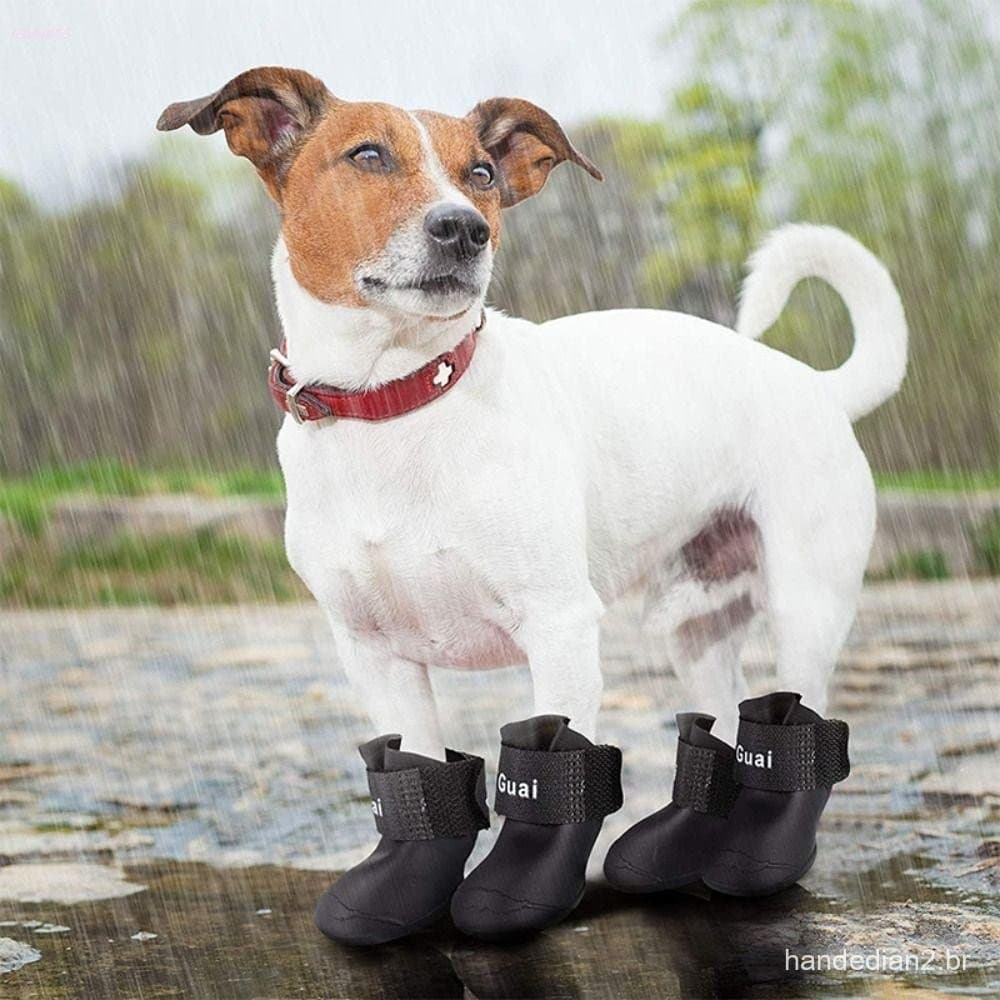 Sapato De Chuva Para Cães , Durável , Colorido , Capa Pés , Pequenos , Médios E Grandes , Quatro Estações , Supri