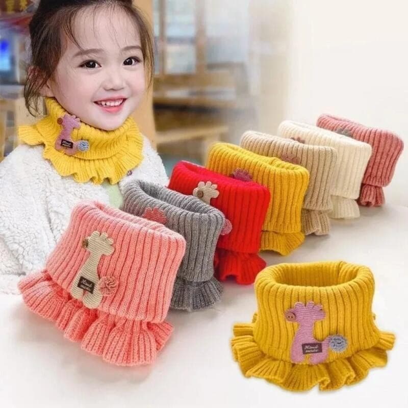 Kids Scarves Kids Flanged Shawl False Collar Neck Warm