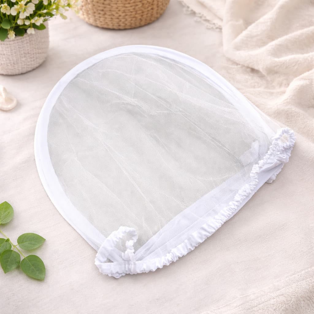 Mosquiteiro Para Ninho redutor de berço branco ou palha