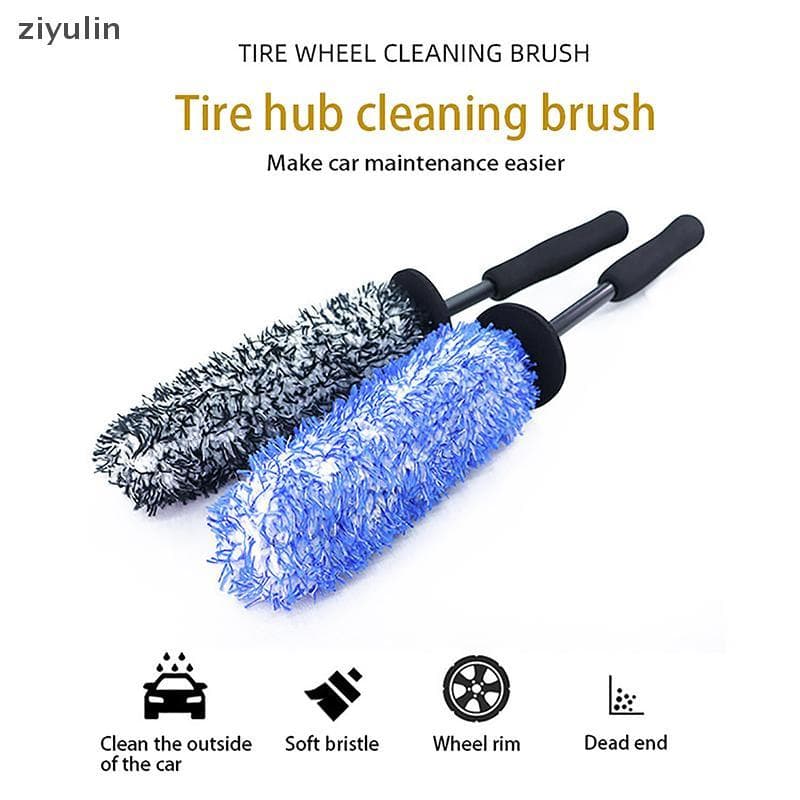 CVC Rodas Escova Lavagem De Carro Super Microfibra Premium Alça Antiderrapante Fácil De Limpar Jantes Raios Roda Acessór