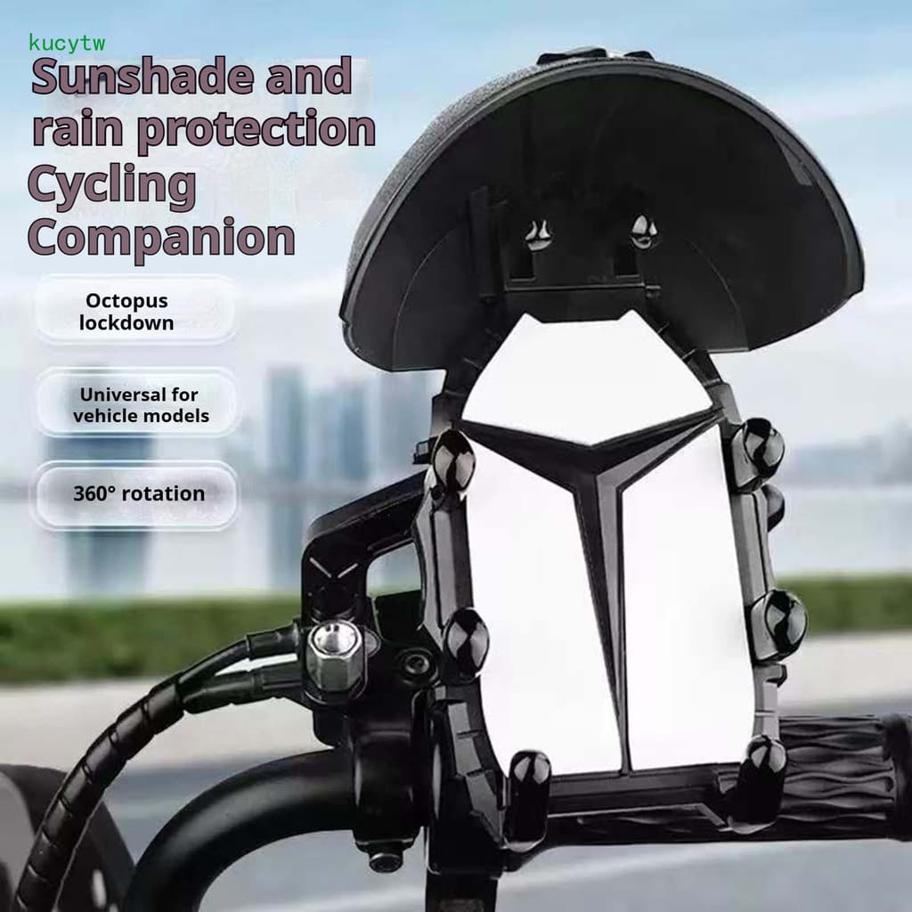 KW Motocicleta Telefone Montar Bicicleta Pequeno À Prova De Chuva Titular Capacete Do Móvel Dwaterproof Água Guarda-Sol 