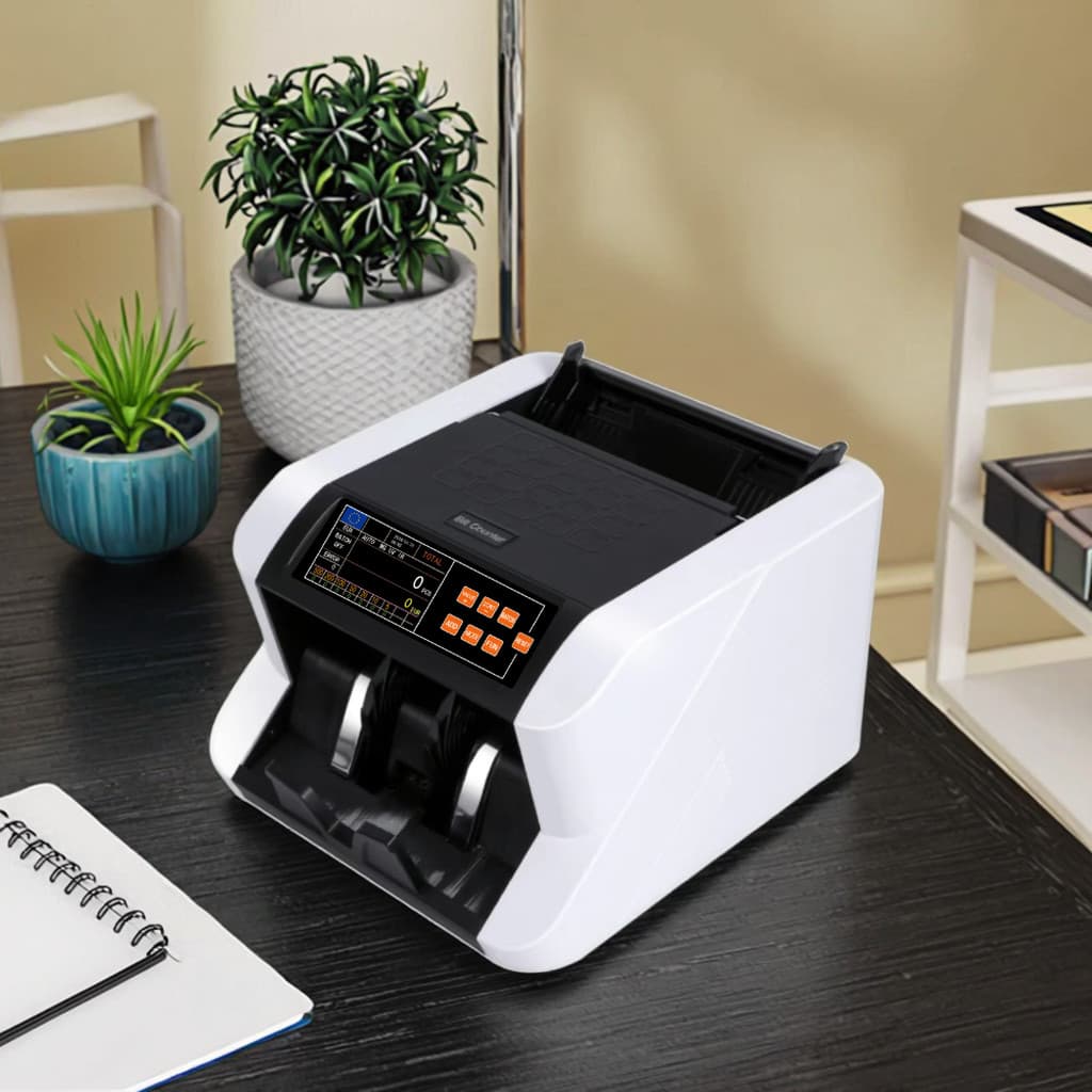 V9005 EUR TRL Máquina De Contagem De Quantidade De Valor Misto Contador De Dinheiro E Detector De Notas Suspitas De Alto