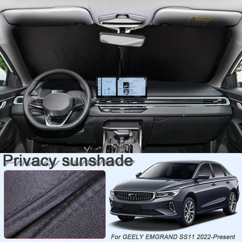 Carro Preto Janela Privacidade Pára-Sol Para GEELY EMGRAND SS11 2022-2026 Auto Anti-UV Isolamento Térmico Proteger Capa 