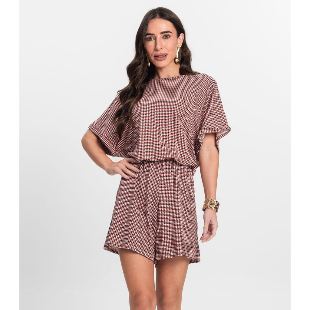 Macaquinho Feminino Infinita Cor Vermelho