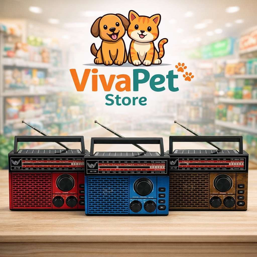 Rádio Retrô AD-230 com Bluetooth, Solar, USB, TF, AM/FM/SW, Lanterna e Alça – Caixa de Som Recarregável Multifunção