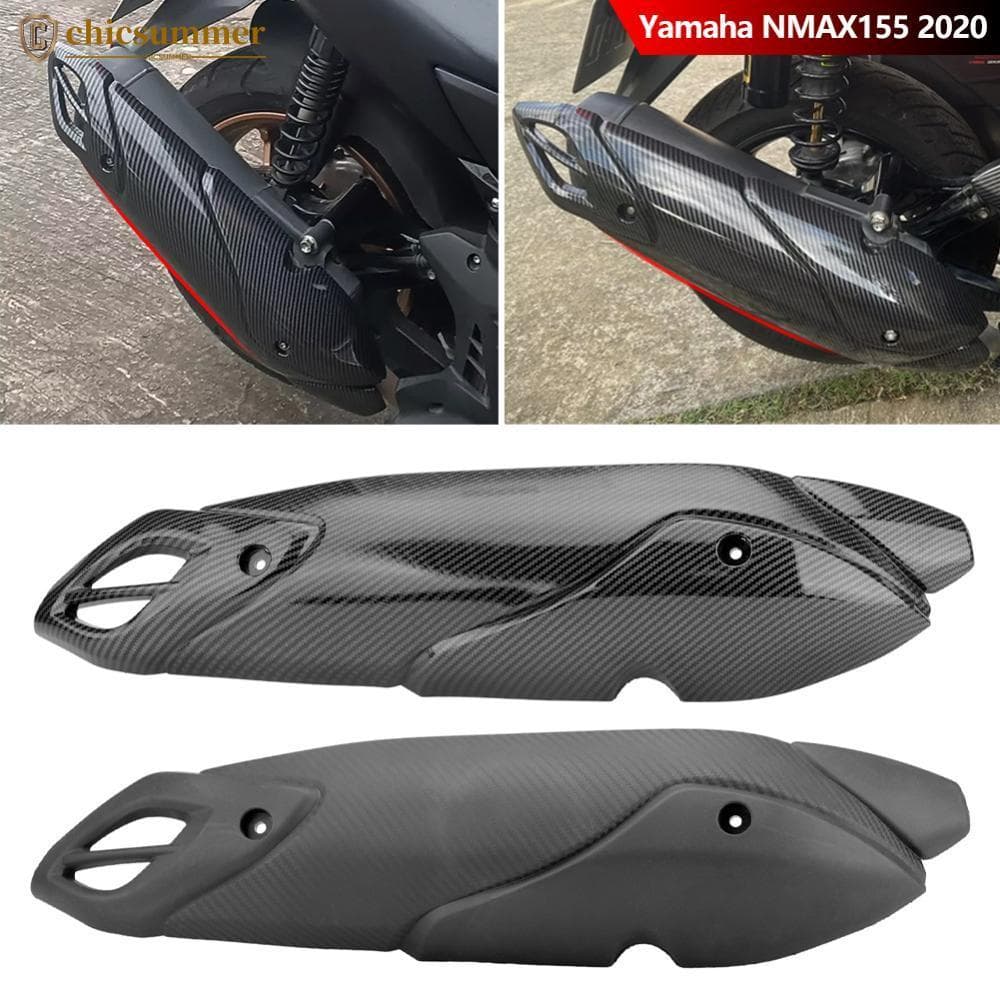 CHICSUMMER Tubo Silenciador De Escape Da Motocicleta Protetor Térmico Capa Proteção Para Yamaha NMAX155 2020 F3S8