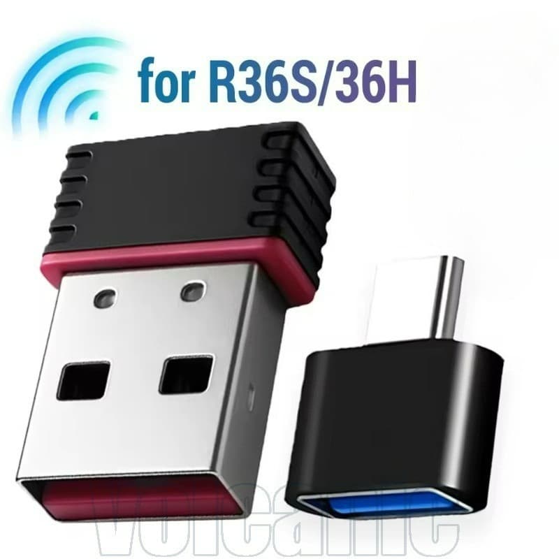 2-1 Conjunto Para Adaptador WiFi USB R36S-Acessórios Conversores De Alta Velocidade-Mini Dongle-Console De Jogos Portáti