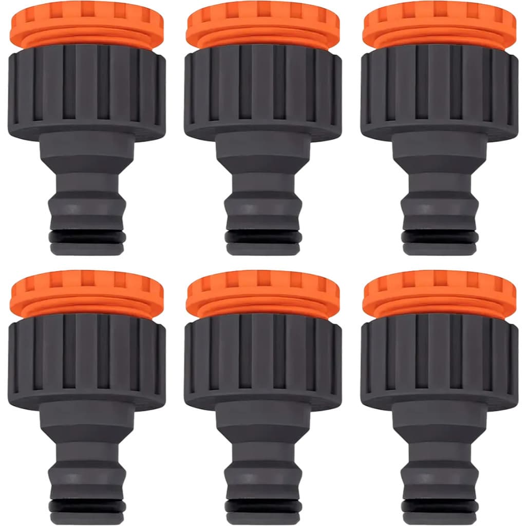 Kit 6 Unidades Bico Torneira para Engate Rapido Extensor Adaptador 3/4 x 1/2 Tanquinho e Jardim