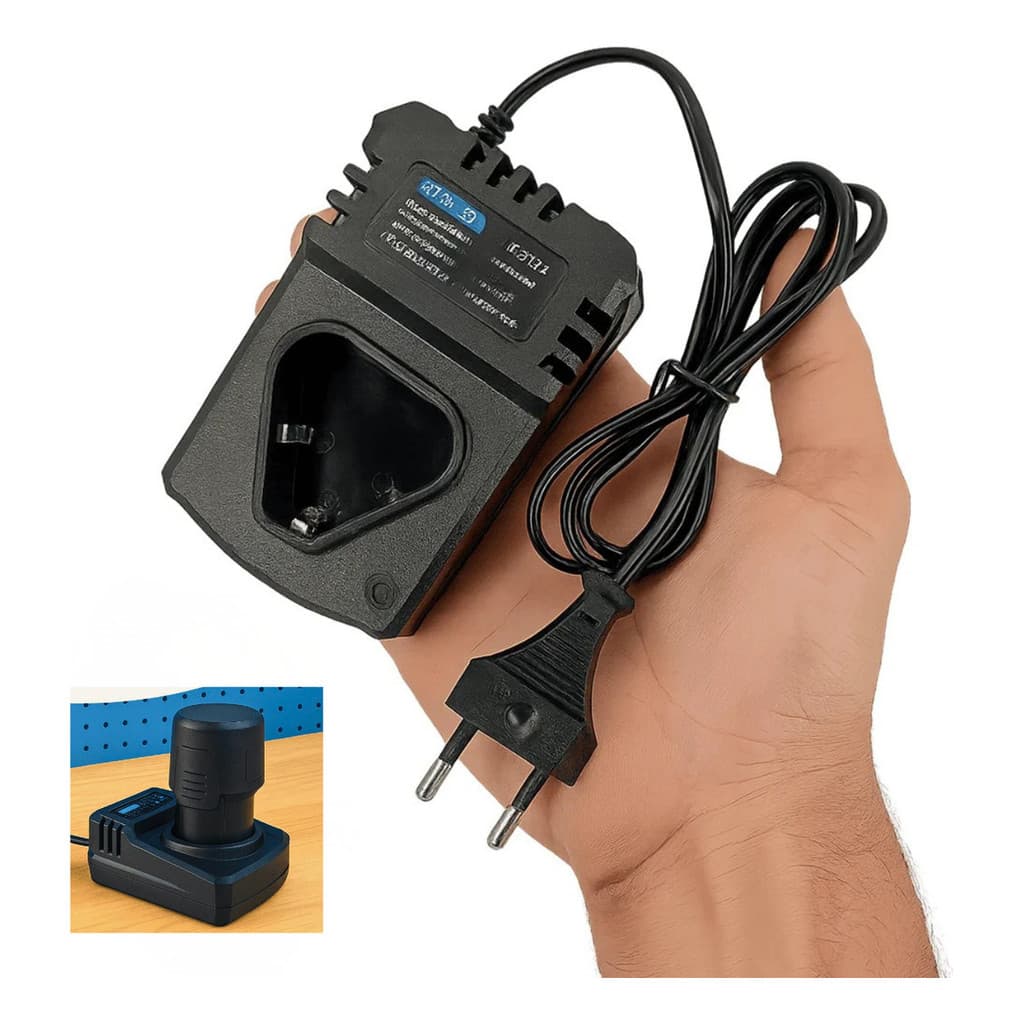 Carregador de Bateria 12.6v 2A Com Indicador de Carga Ferramentas LE0179