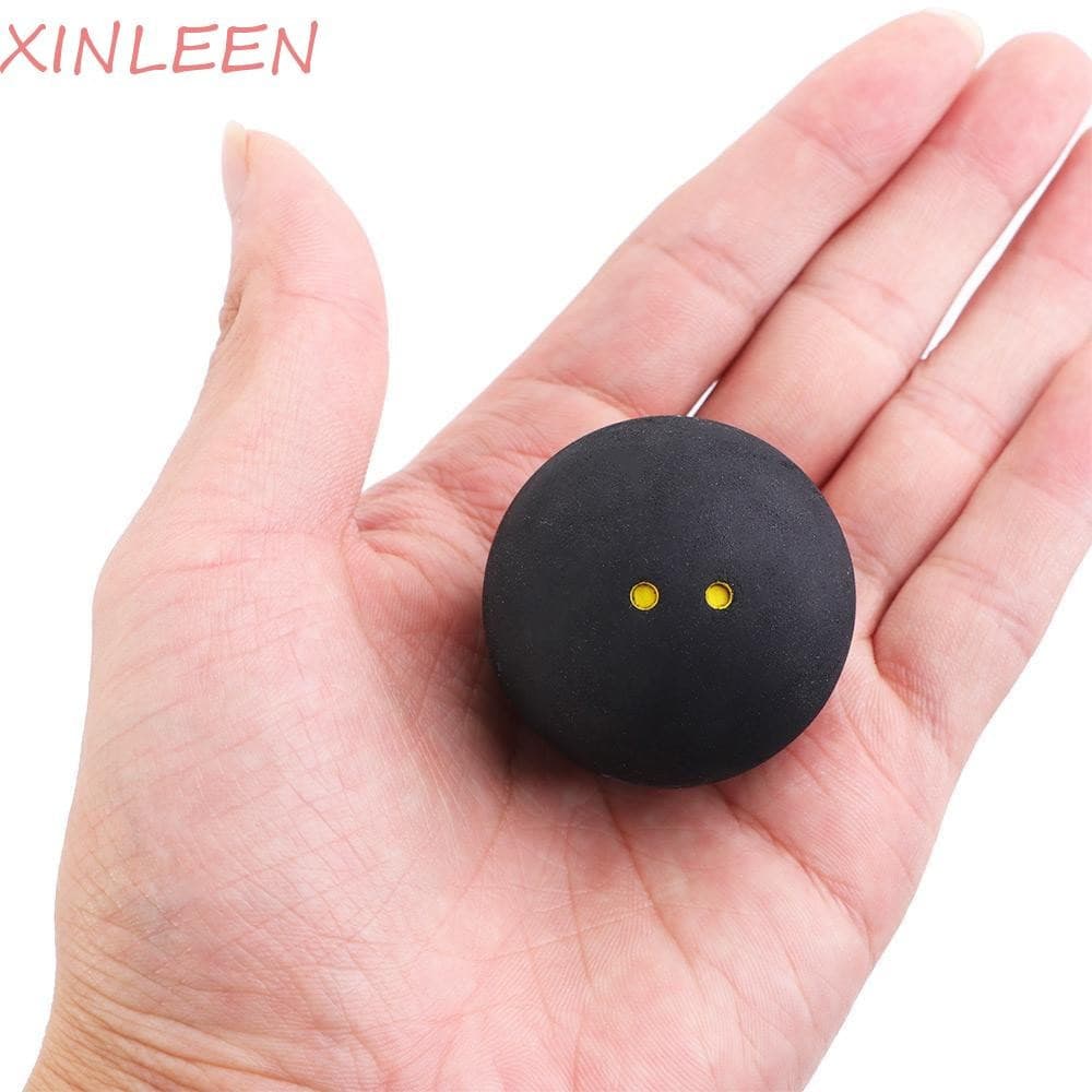 XINLEEN Squash Bola Raquete Esportes Duplo Ponto Amarelo Bolas De Borracha Para Jogador Ferramenta Treinamento Baixa Vel