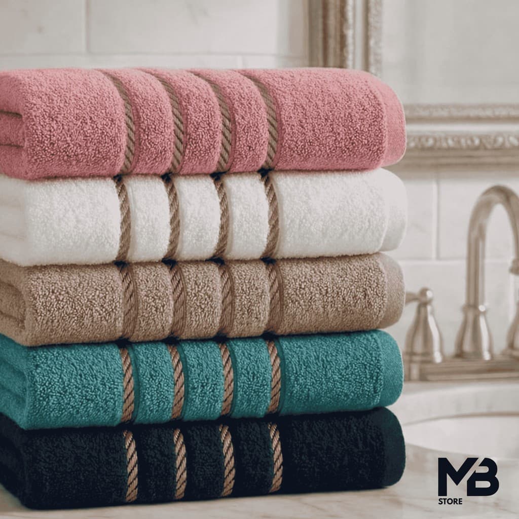 Kit 6 Toalha de Banho Grande Felpuda Macia Premium 100% Algodão Ótima Absorção