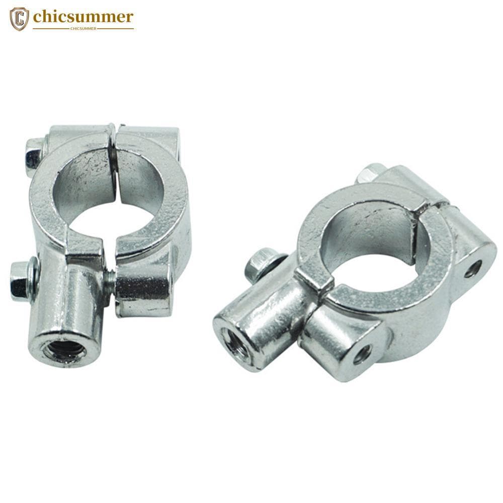 CHICSUMMER 2 Pçs Braçadeira De Montagem Do Espelho Da Motocicleta M10 M8 Suporte Retrovisor Com Furo Tamanho 22mm 25mm A